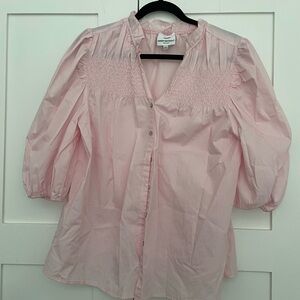 Pink Women's button down Top
